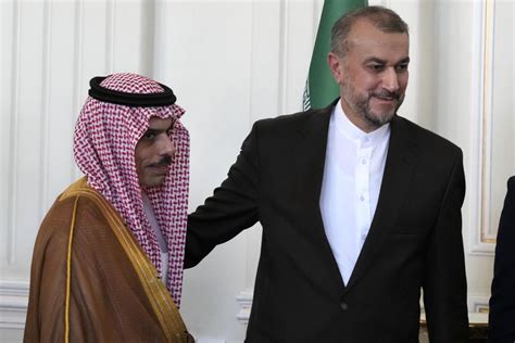 Saudi foreign minister in Iran as part of restoration of diplomatic ties after a 7-year rift